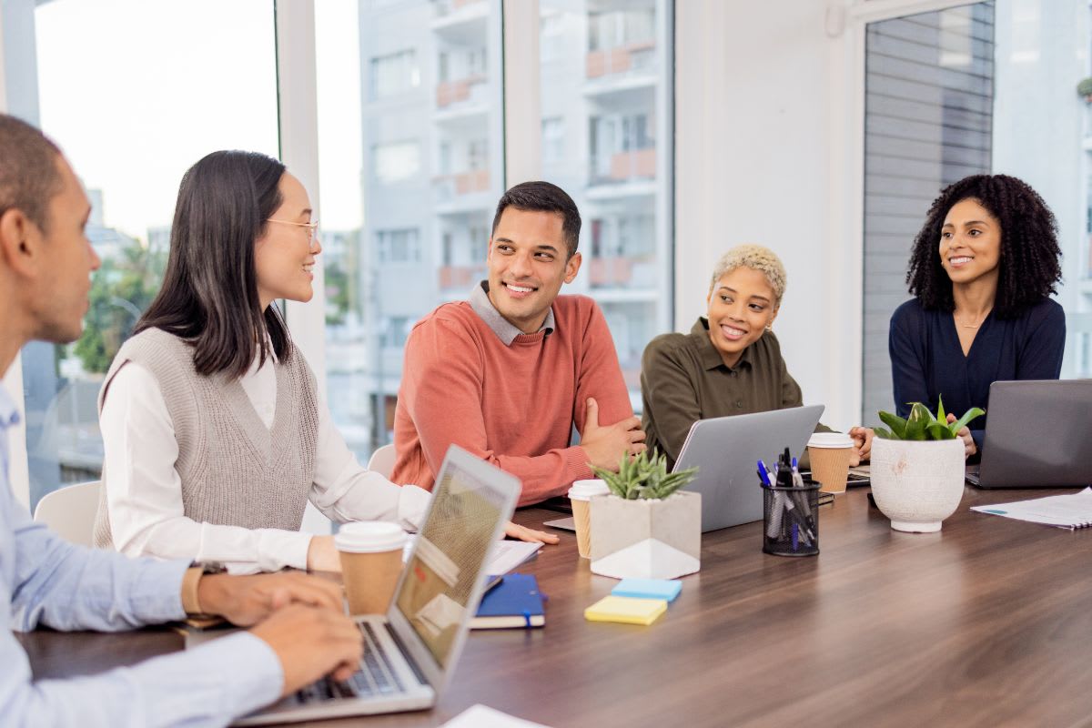 Marketing team in a meeting